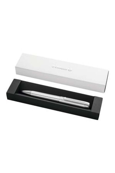 Pelikan Purak40 Ballpoint Pen, Material Aluminum, Color Silver, Stainless Steel Trim