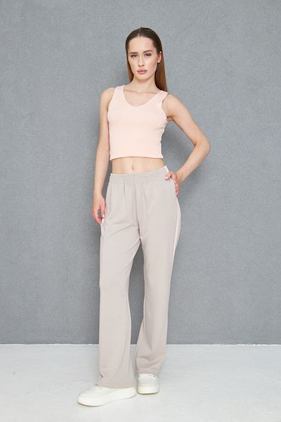 Dİ GİYİM Di Clothing Women's Casual Fit Modal Blended Fabric Detailed Trousers