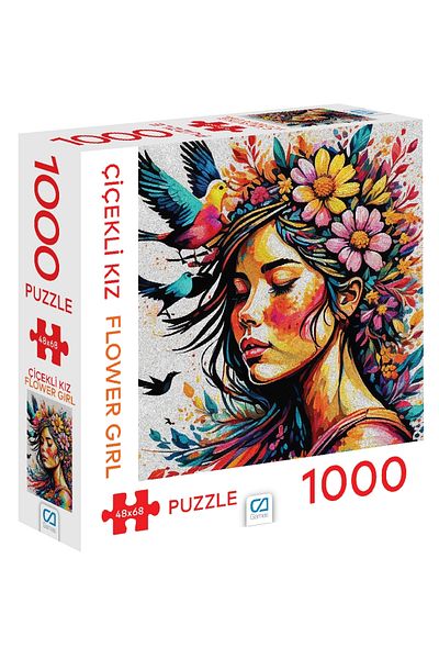 CA Games Flower Girl 1000 Pieces 2.2mm Thickness 48X68Cm Professional Hobby Puzzle Jigsaw Puzzle Series