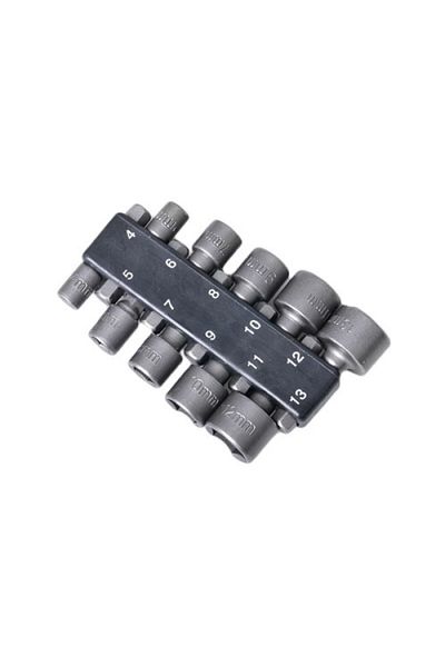 Onsite 10-Piece Mill Socket Head Metric Measurement Nutdriver Set