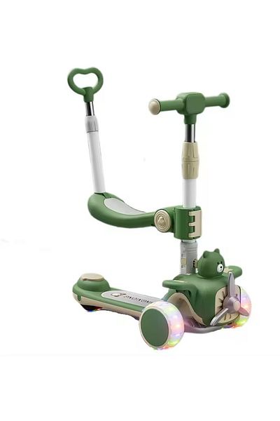 Nichiduta Trotineta 3 in 1 pentru copii, Nichiduta, pliabila, cu ghidon reglabil, manerele ergonomice, muzica,