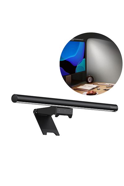 Baseus Lampă LED pentru ecran de monitor, iluminare ecran desktop, neagră, i-wok2