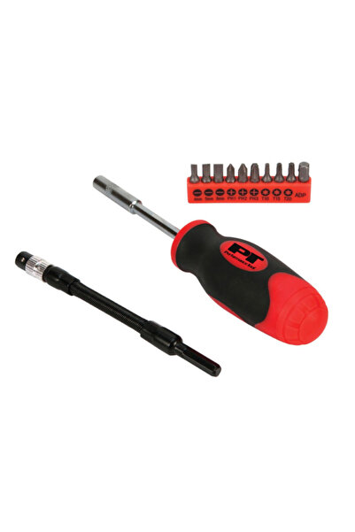 Performance Tool مجموعة مفكات براغي مصبوبة غير قابلة للانزلاق، مكونة من 12 قطعة