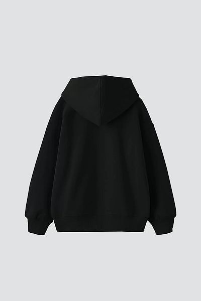 Sekizbiraltı Mrvl Printed Oversize Unisex Μαύρο Hoodie