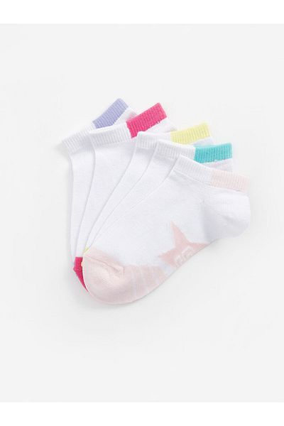 LC Waikiki New Season Patterned Girls' Booties Socks 5-Piece - S5Dd56Z4