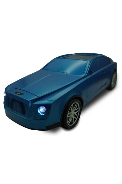 BLA BLA FOAM Boxă Bluetooth portabilă, ROLLS-ROYCE, alimentată cu energie solară/USB, lumini fixe/intermitente, albastră, 37 cm