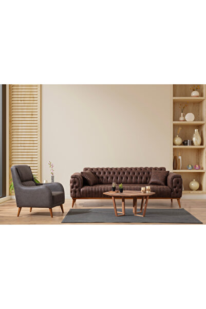 inegölmobilyası Arte Koltuk Takımı %100 Gürgen 3+3+1