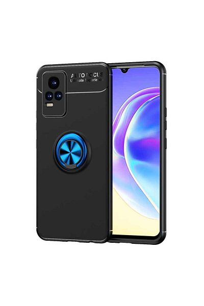 xemu غطاء حماية سيليكون لهاتف Vivo V21E - أسود-أزرق