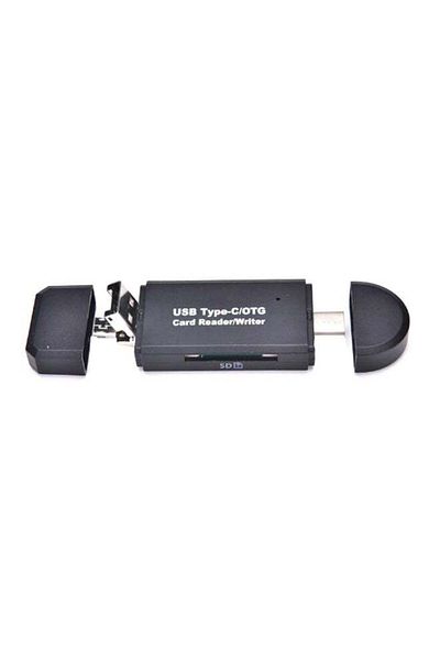 fun zone Generic Micro USB OTG To USB 2.0 SD Card Reader Black