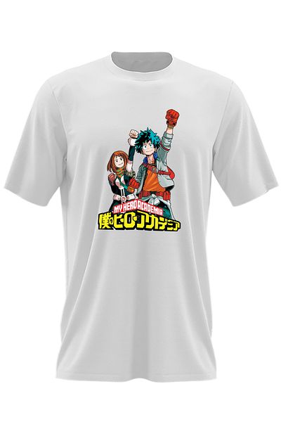 OEM Tricou barbati Hero Academia Deku Ochaco Rebel Comics