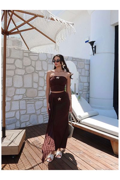 ESRAHELVACI Star Buckle Detailed Skirt Suit