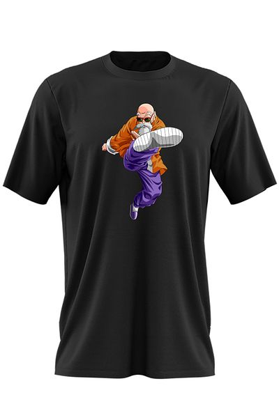 OEM Men's T-shirt Dragon Ball Z Master Roshi Sensei Coach Dascal