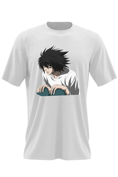 OEM Tricou barbati Death Note L Detectiv Tsugumi Ohba Anime Manga