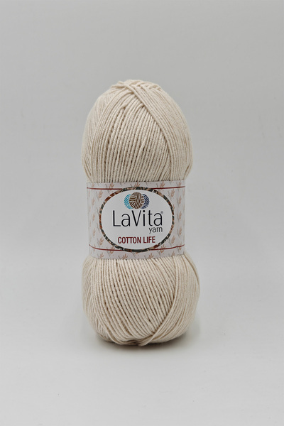 LaVita Yarn Cotton Life Fir pentru tricotat manual 50% Bumbac 50% Acrilic 100...