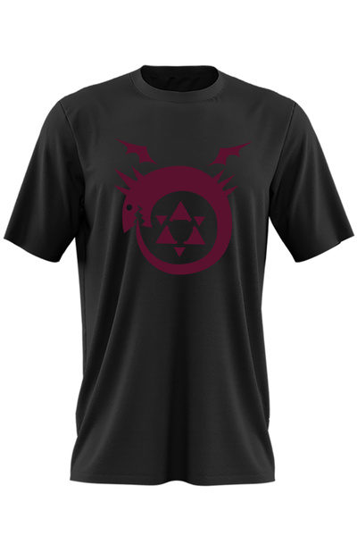 OEM Ανδρικό T-shirt Fullmetal Alchemist Ouroboros Life Death Dragon