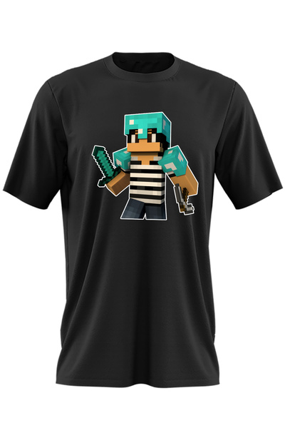 OEM Ανδρικό μπλουζάκι Minecraft Green Skin