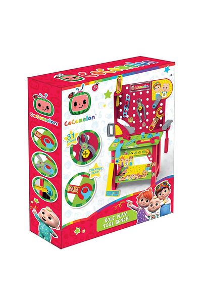 Cocomelon Workbench with 31-piece accessories