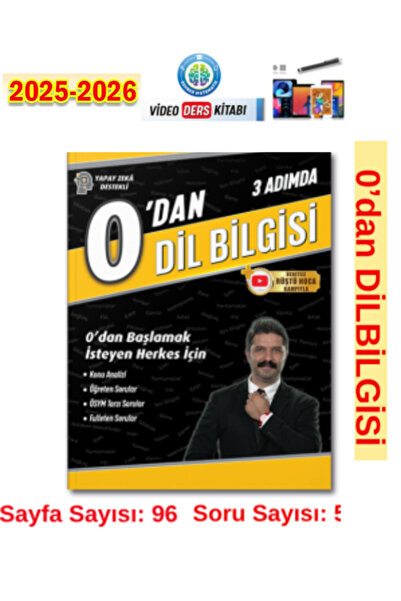 Fenomen Yayıncılık Rehber Matematik 2025-2026 Rüştü Hoca O dan Başlayanlar Dilbilgisi Video Anlatımlı Soru Bankası
