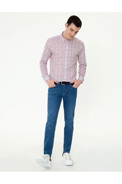 Pierre Cardin Ανδρικό μακρυμάνικο πουκάμισο Regular Fit 100% βαμβάκι