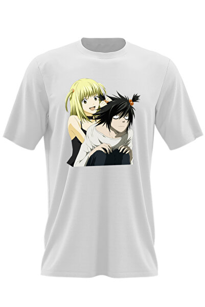 OEM Tricou barbati Death Note L Detectiv Misa Amane Codite