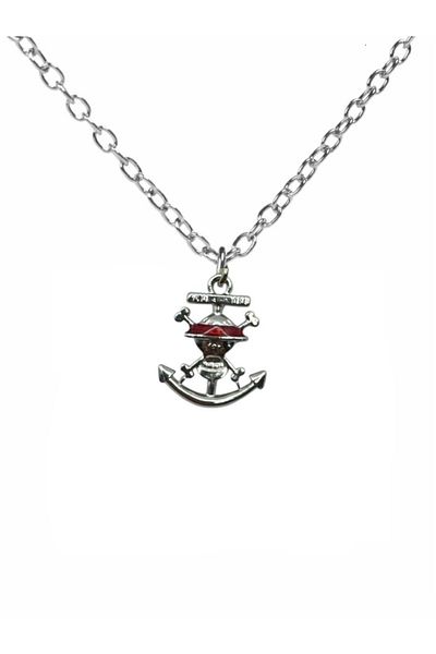 Herşey Nota One Piece Unisex Anime Necklace – Pirate Themed Jewelry with 60 cm Chain