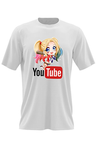 OEM Ανδρικό T-shirt Joker Harley Quinn Youtube Youtuber