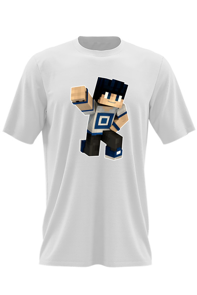OEM Tricou barbati Skin Blue Lagoon Minecraft