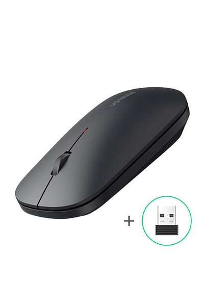 Ugreen Poręczna myszka bezprzewodowa do komputera USB czarny