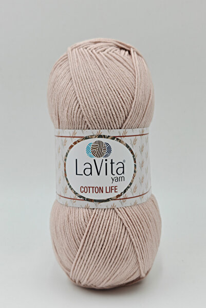LaVita Yarn Cotton Life pređa za ručno pletenje 50% P Pamuk 50% A Akril 100gr...