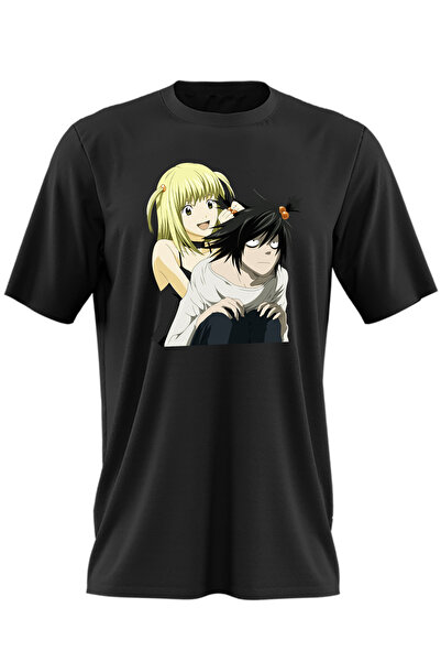 OEM Tricou barbati Death Note L Detectiv Misa Amane Codite