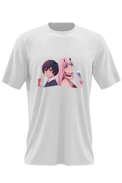 OEM Tricou barbati Darling in the FranXX Hiro Zero Two Anime