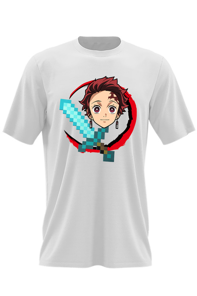 OEM Tricou barbati Demon Slayer Tanjiro Minecraft
