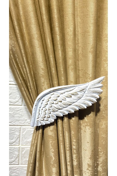 Helezoni Curtain Rail Curtain Accessory Polyester Casting Premium Lever Curtain Holder 1Pcs