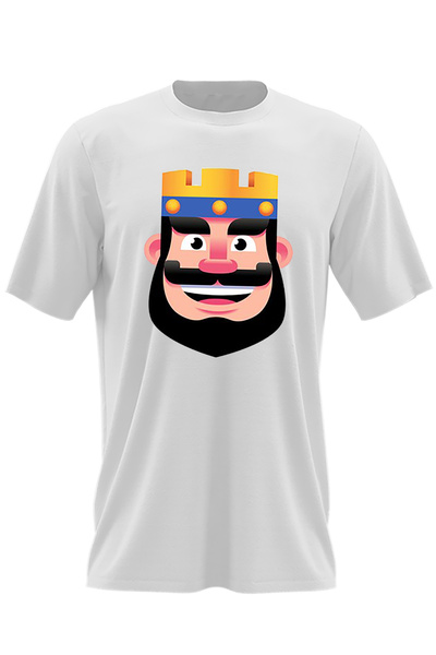 OEM Мъжка тениска Red King Clash Royale Minecraft