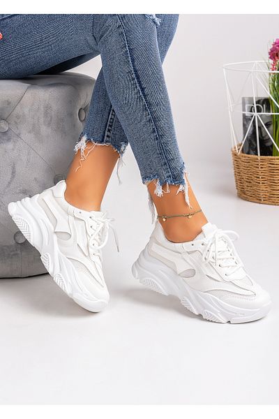 starlike Pantofi sport dama albi A099