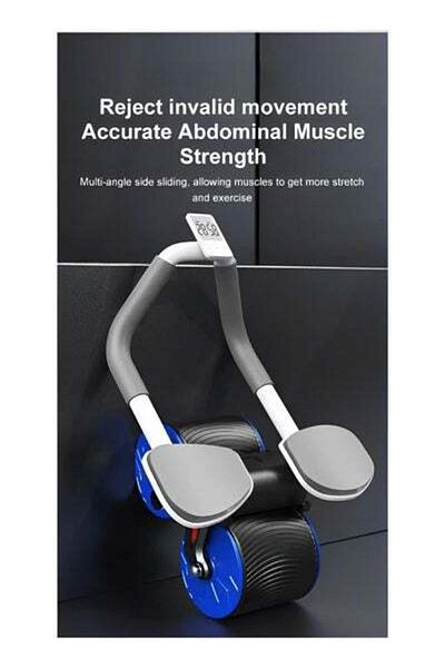 REOCLE Elbow Support Automatic Rebound Abdominal Wheel Ab Roller for Abdominal Exercise