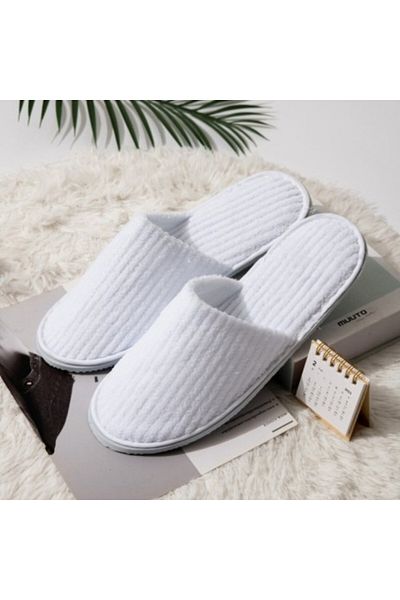 Pucioasa Papuci Hotel Velur Alb Talpa 10 mm Luxe Sole – 100 bucati