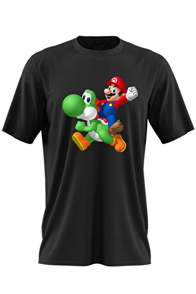 OEM Tricou barbati Mario Yoshi Super Game Hero