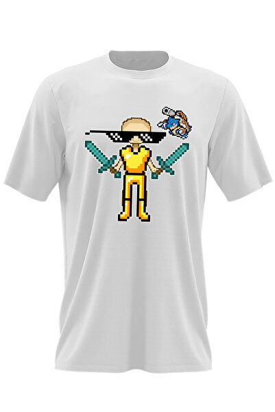 OEM Tricou barbati ThugLife Minecraft Gold Skin