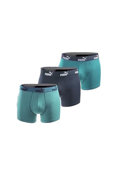 Puma Boxerky, 3 kusy, modré, pánské