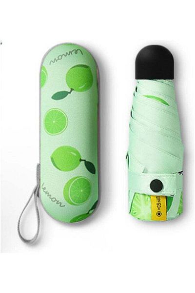 fun zone Rainproof Capsule Fruit Umbrella Green