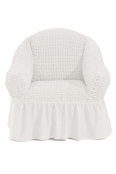 fun zone Fabienne One Seater Sofa Cover White 110 x 100cm