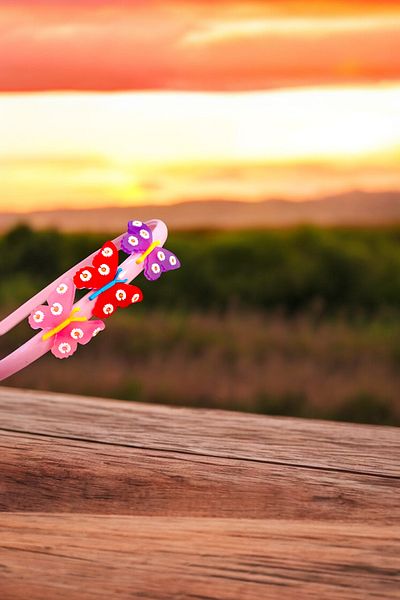AYMETA Children's Butterfly Figured Crown in Bright Colors