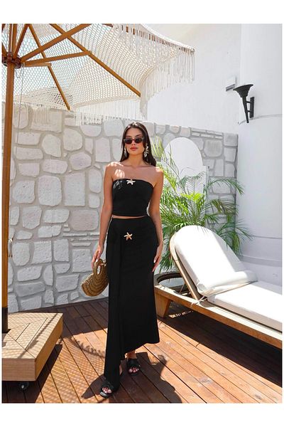 ESRAHELVACI Star Buckle Detailed Skirt Suit