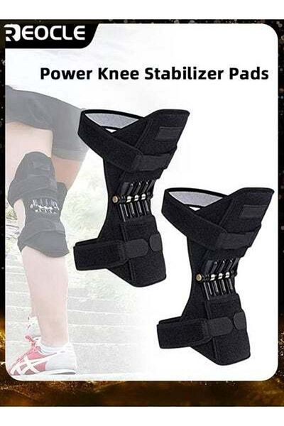 REOCLE Knee Brace 2PCS Knee Protection Booster Support Spring Knee Stabilizer Pad Power Lift Knee Brace