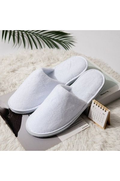 Pucioasa Papuci de hotel din bumbac, talpă groasă, 10 mm, Palace Comfort - Set de 100