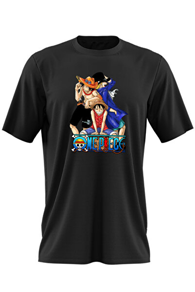 OEM Ανδρικό T-shirt One Piece Luffy Portgas Sabo Friends Gang