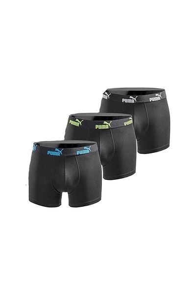 Puma Boxerky, 3 kusy, černé, pánské