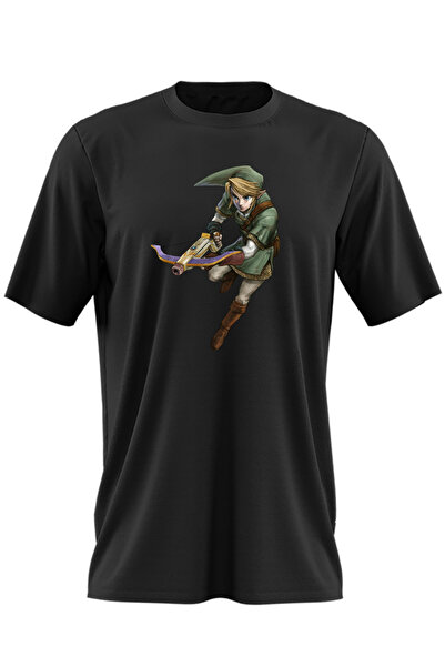 OEM Tricou barbati Legend of Zelda Link Arbaleta Sky