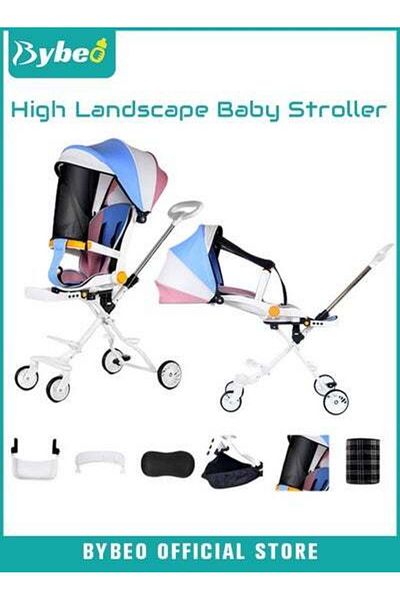 BYBEO Baby Lightweight Strollers for Toddlers Kids, 2-in-1 Infant Portable Travel Stroller